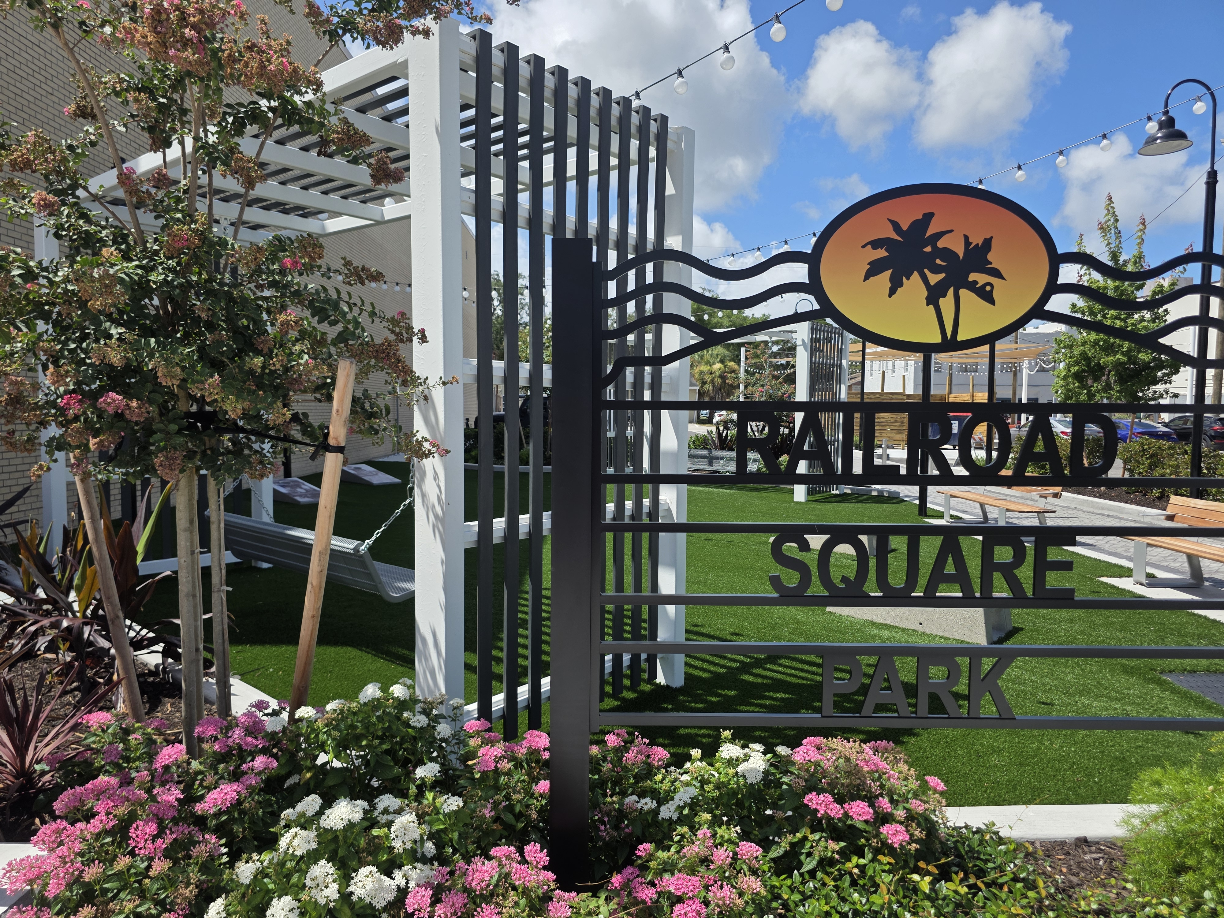 Original photo of Railroad Square Park.